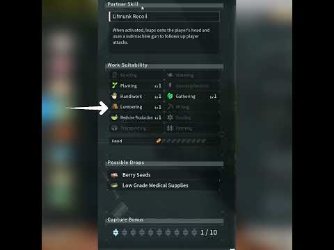 Paldeck No. 4/111 - Lifmunk #palworld #shorts #smallyoutuber