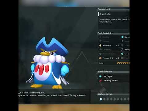 Paldeck No. 11/111 - Penking #palworld #shorts #smallyoutuber