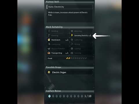 Paldeck No. 7/111 - Sparkit #palworld #shorts #smallyoutuber